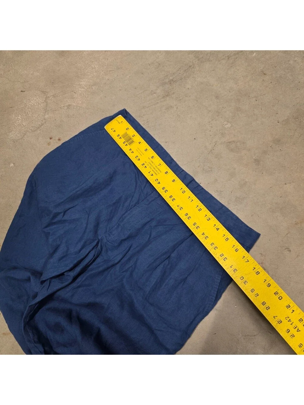 Dolce & Gabbana Men Blue Pleated mens 100% Linen flax Pants SZ 50 33x26